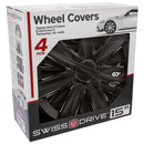 Wieldoppen 15 Inch type VR Carbon zwart