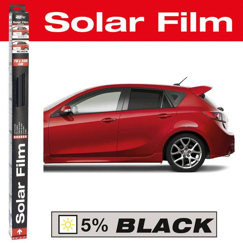 Raamfolie 76x300 cm zwart