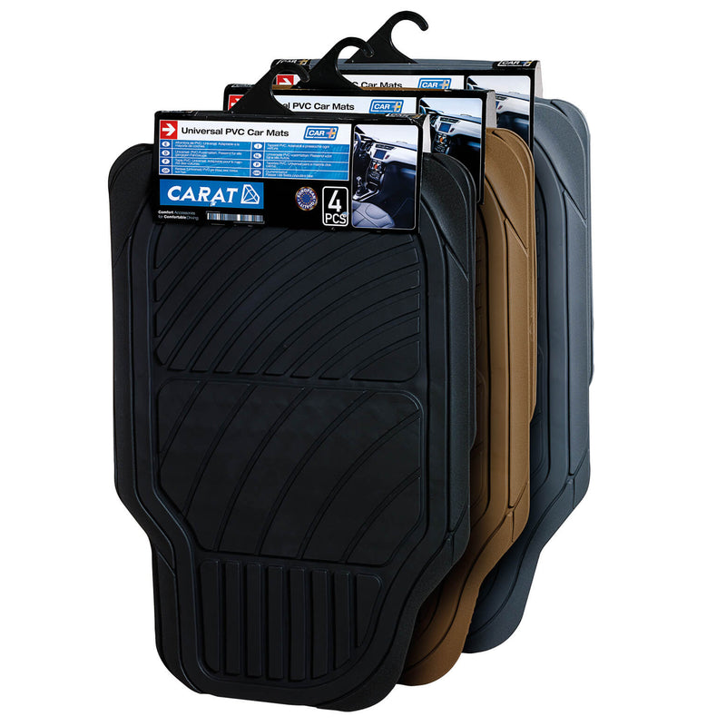 Mattenset rubber -Carat- beige 4st