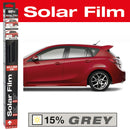 Zonnescherm folie statisch 50x300cm grijs