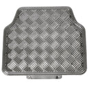 Mattenset -Alu look- carbon 4 stuks