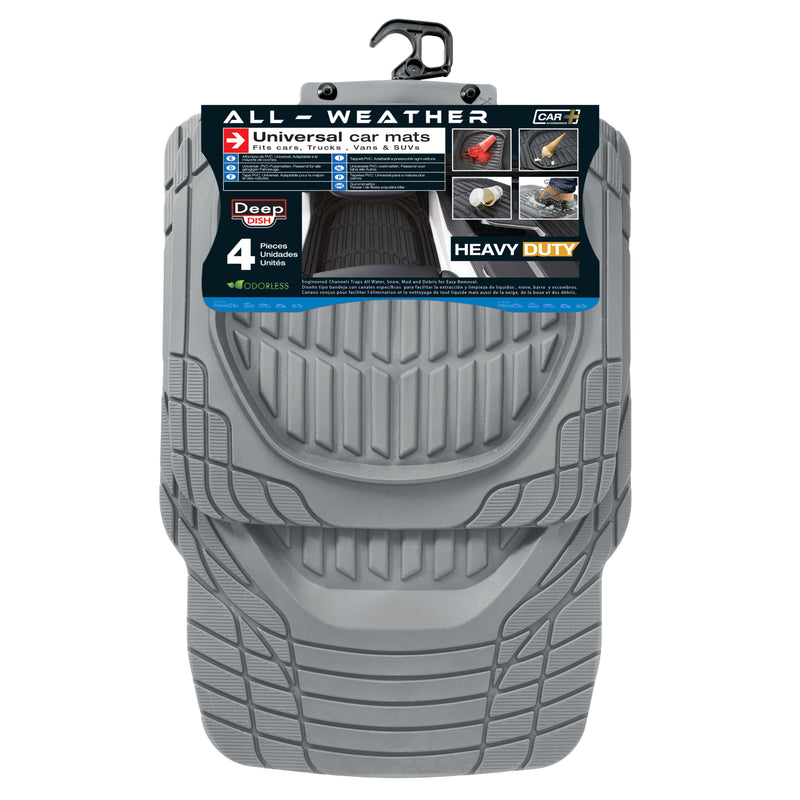 Deep dish rubber automat grijs 4st