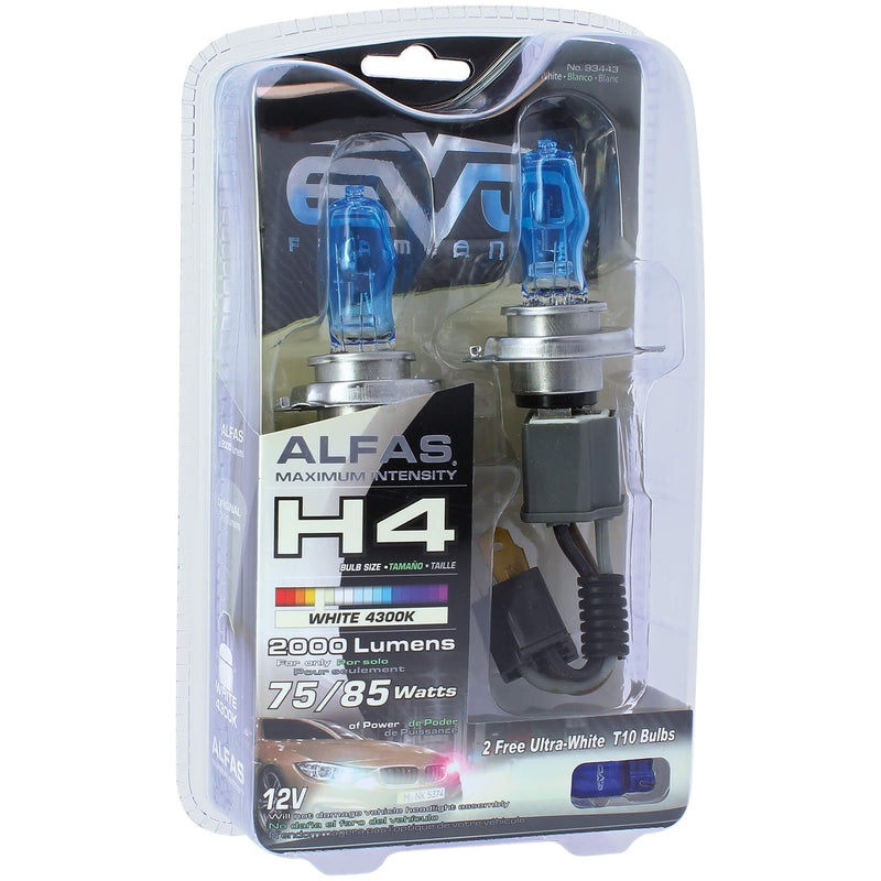 H4 Halogeen Set Alfas 4300K 75/85W 2st