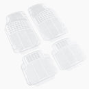 Mattenset rubber -continental- transparant 4st