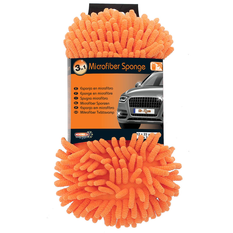 Microvezel 3 in 1 spons 12x23x6 cm