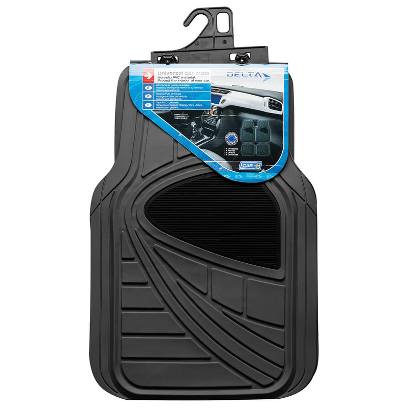 Universele Automatten Delta zwart 4 Stuks