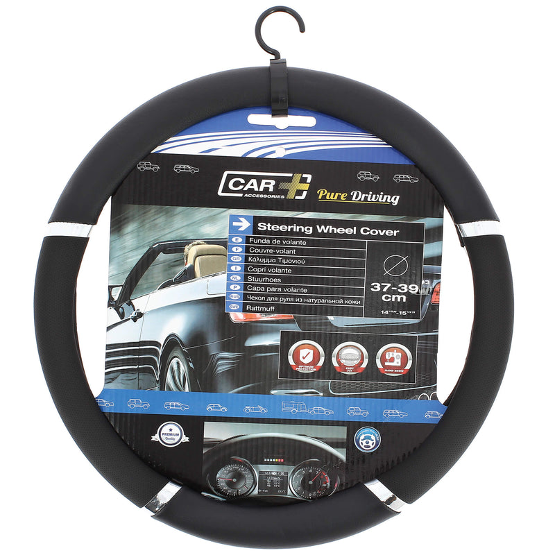 Auto stuurhoes zwart PVC -speed-