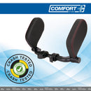 Laterale hoofdsteun zwart met rode stiks