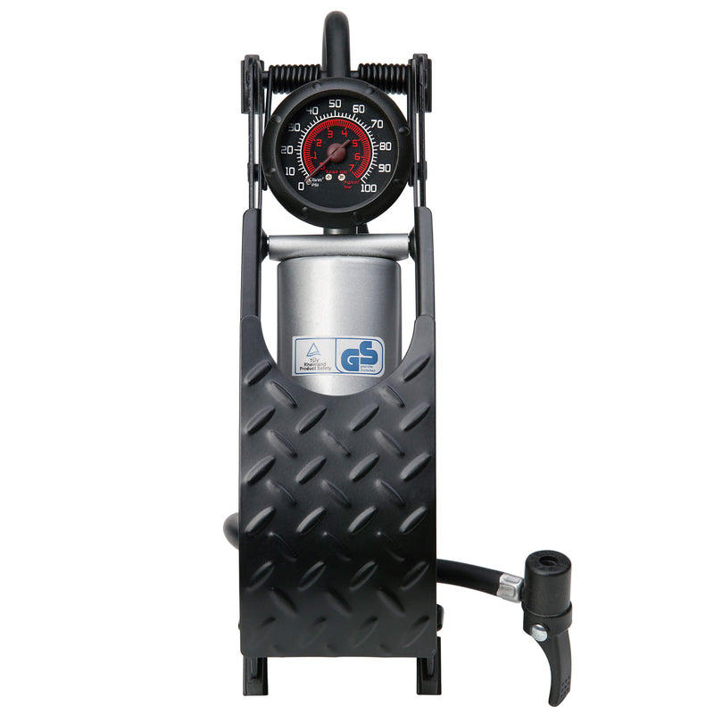 Voetpomp met 270gr manometer deluxe TuV