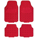Mattenset -Alu look- rood 4 stuks
