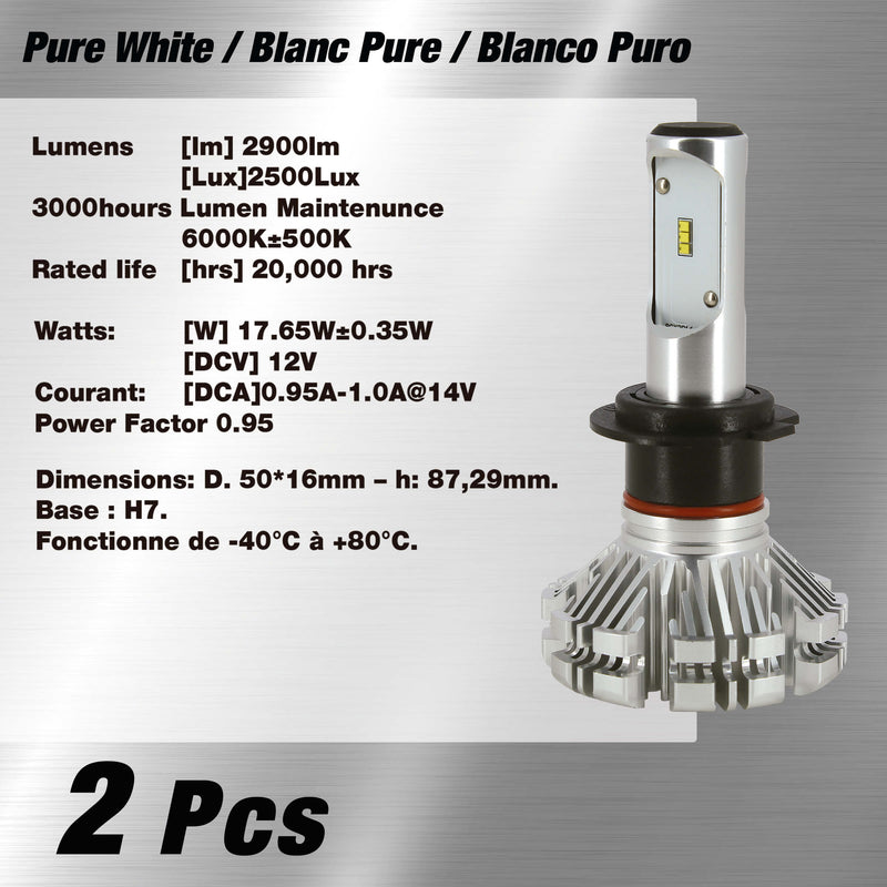 HID LED CONVERSIE KIT H7 2 lampEN