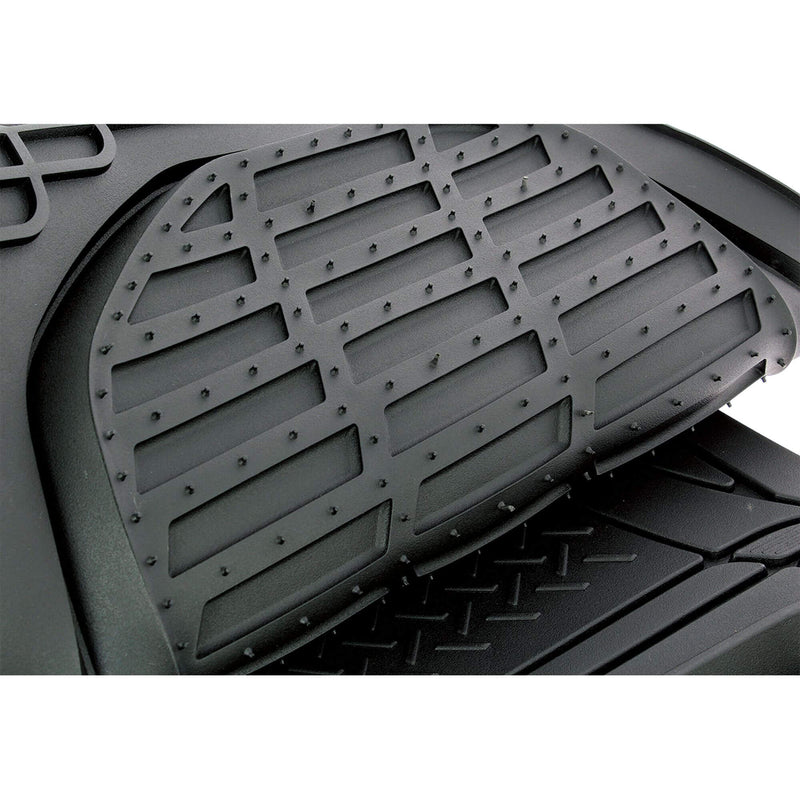 Deep dish rubber automat zwart 3st