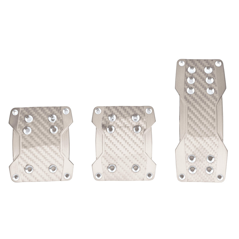 Carbon Pedaal 'Pads' Zilver