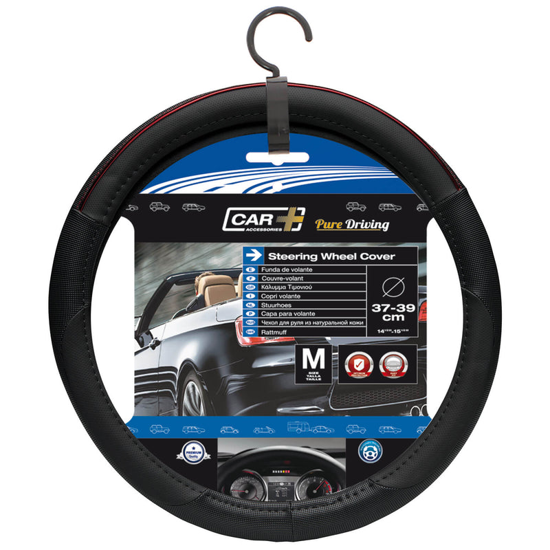 Auto stuurhoes Color-line zwart/rood