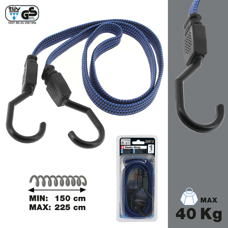 Elastische Trekbanden extra sterk 250Nw,25KG* 150cm