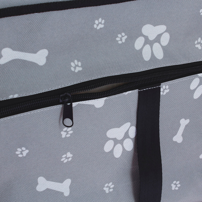 Luxe Autostoel Hond 39x39cm Grijs