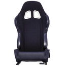 Sportstoel textiel zwart