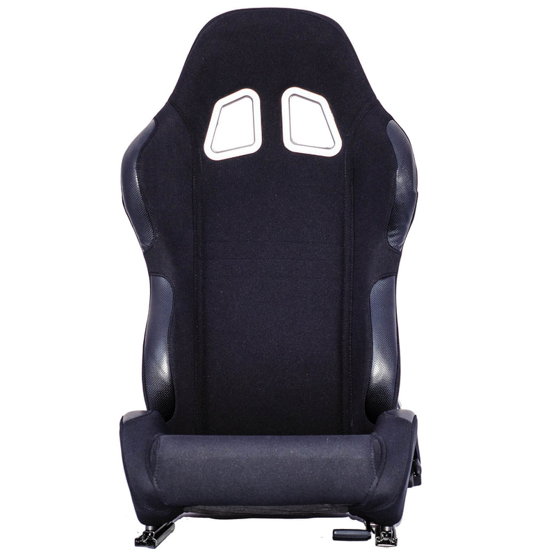 Sportstoel textiel zwart