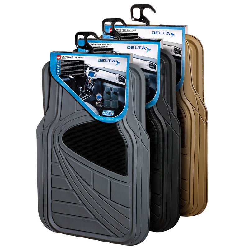 Universele Automatten Delta zwart 4 Stuks