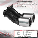 Achterpijp dubble speciale TDI  (VAG GRUP) intØ 48.4