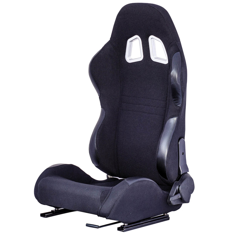 Sportstoel textiel zwart